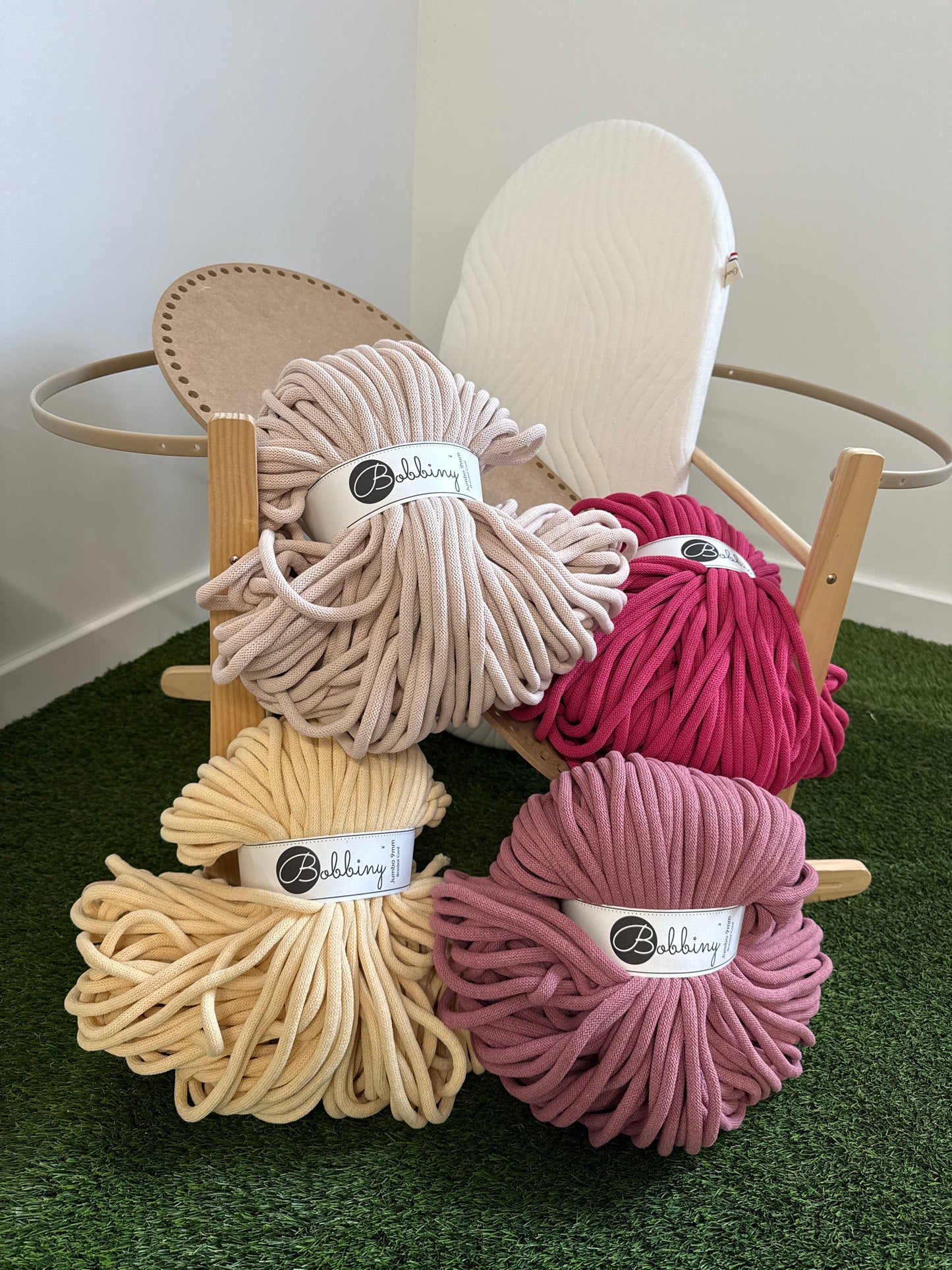 🌼 Kit DIY Couffin Bébé à Capuche - Pelotes/Base/Matelas/Bascule