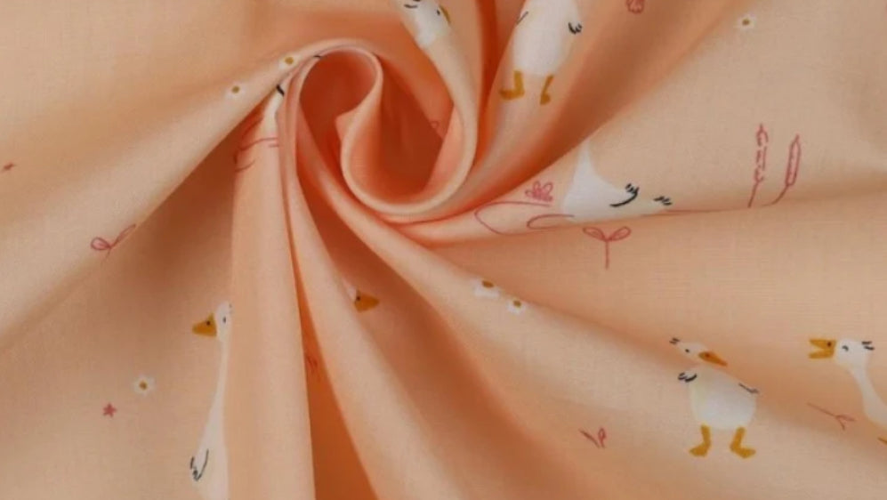 🧸 Fitted sheet in organic cotton poplin – 75×35 cm – POPPY POWDER