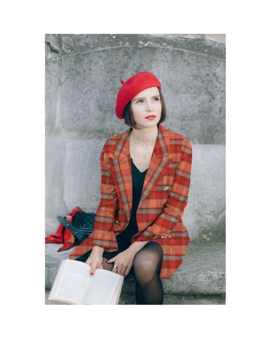 Tissu Manteau Carreau