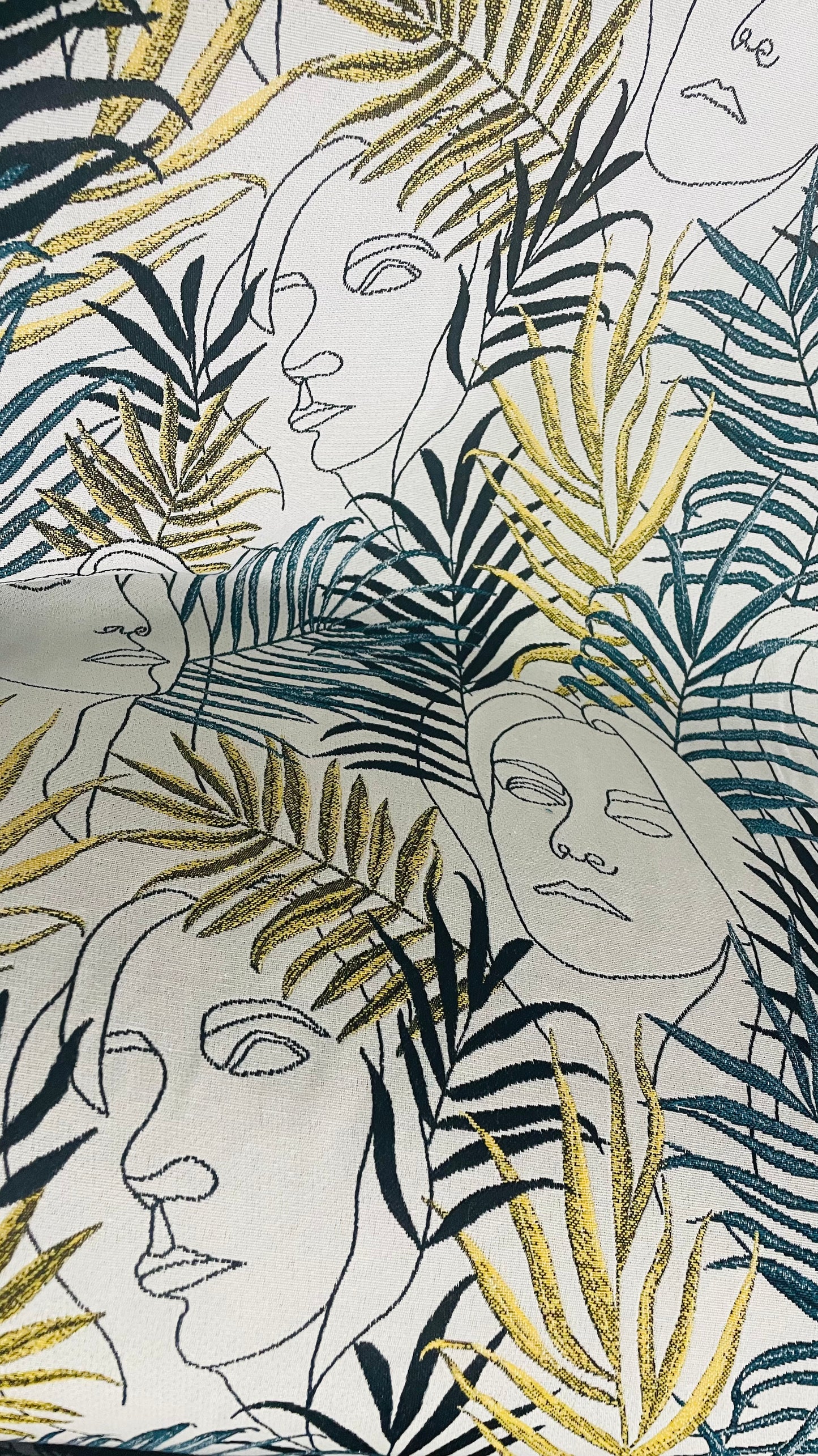 Tissu Jacquard Baltic Chantal Clair