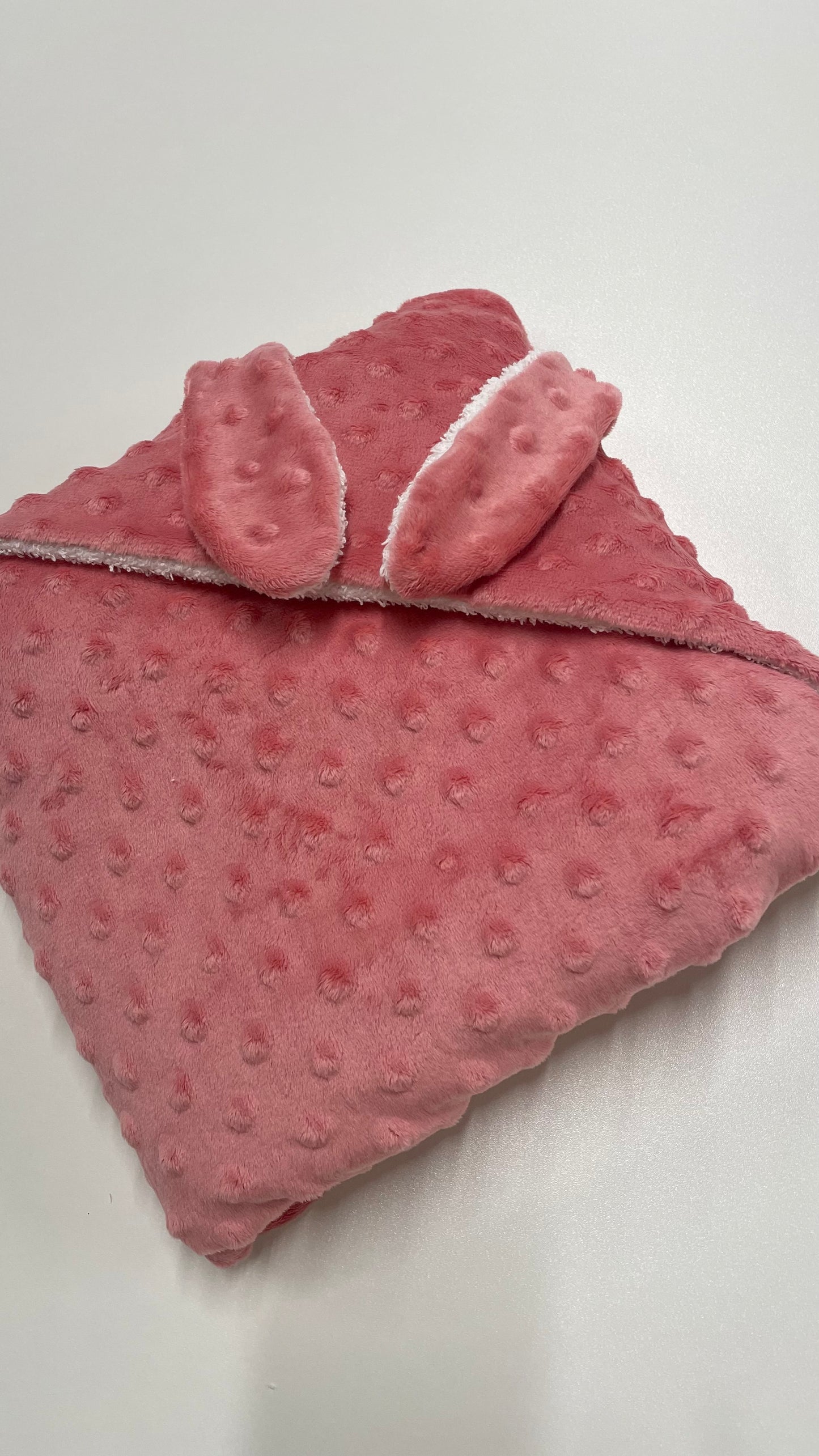 Baby bath cape in 100% cotton terry cloth – Bunny ears