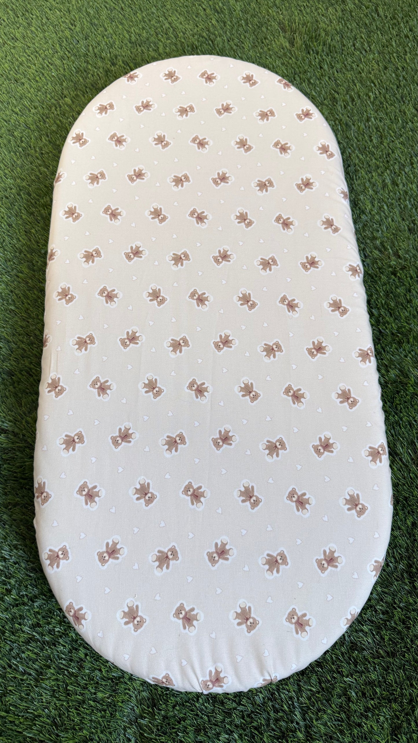 🧸 Drap-housse en coton bio – 75×35 cm – HONEY OURSON