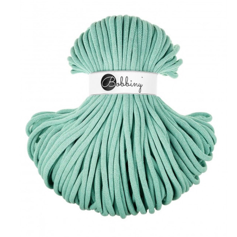 🌿 Corde tressée en coton – Jelly Mint