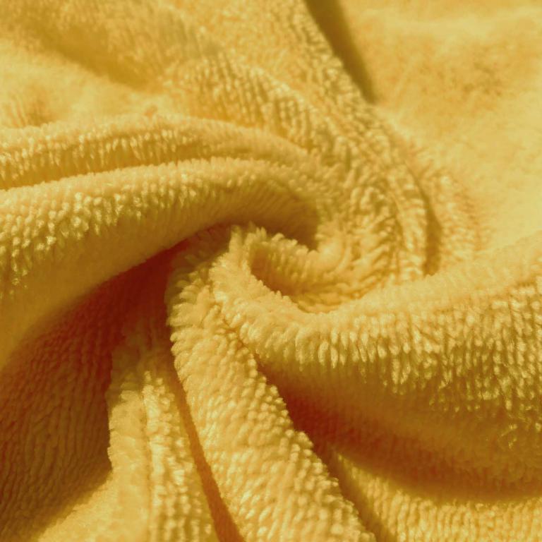 Tissu Micro Éponge Bambou MOUTARDE