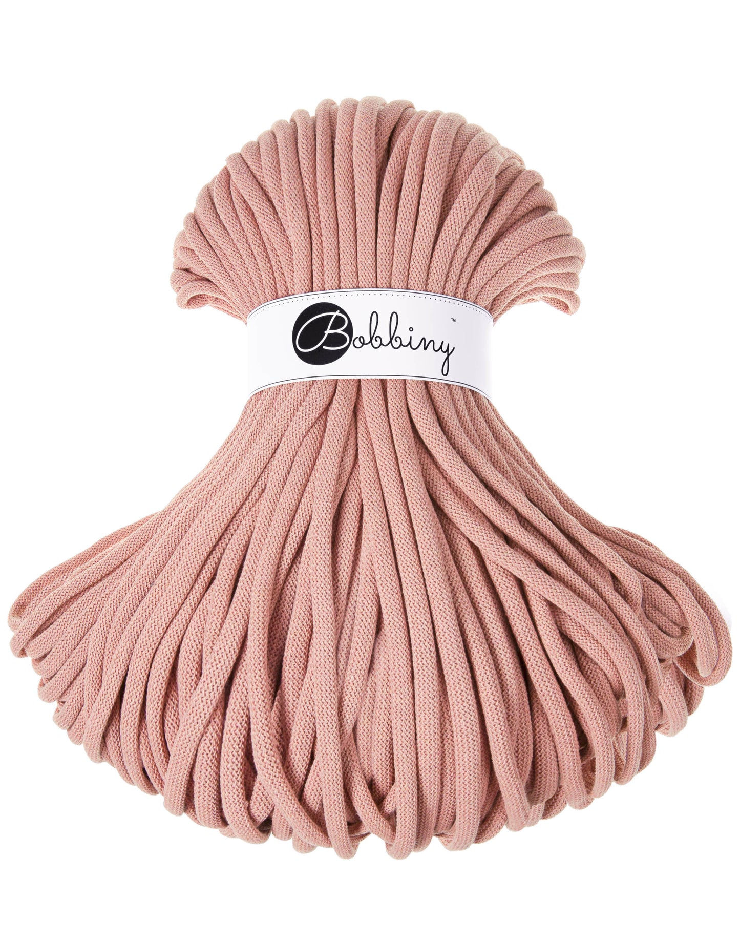 Corde tressée en coton 9mm coloris Blush– Les Fées Crochett’