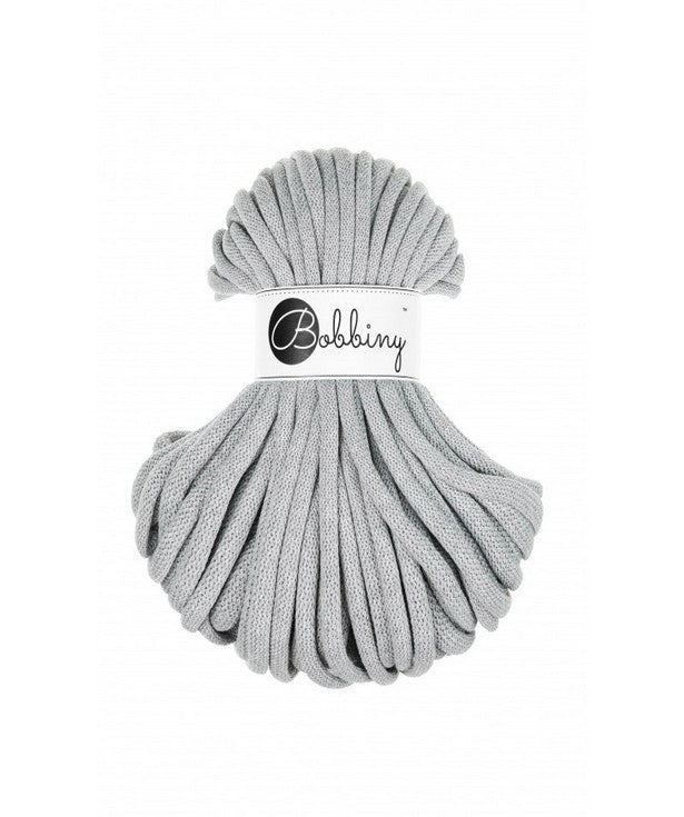 Corde tressée en coton 9 mm coloris Light Grey – Les Fées Crochett’