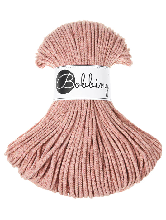 Corde tressée en coton 3mm coloris Blush– Les Fées Crochett’