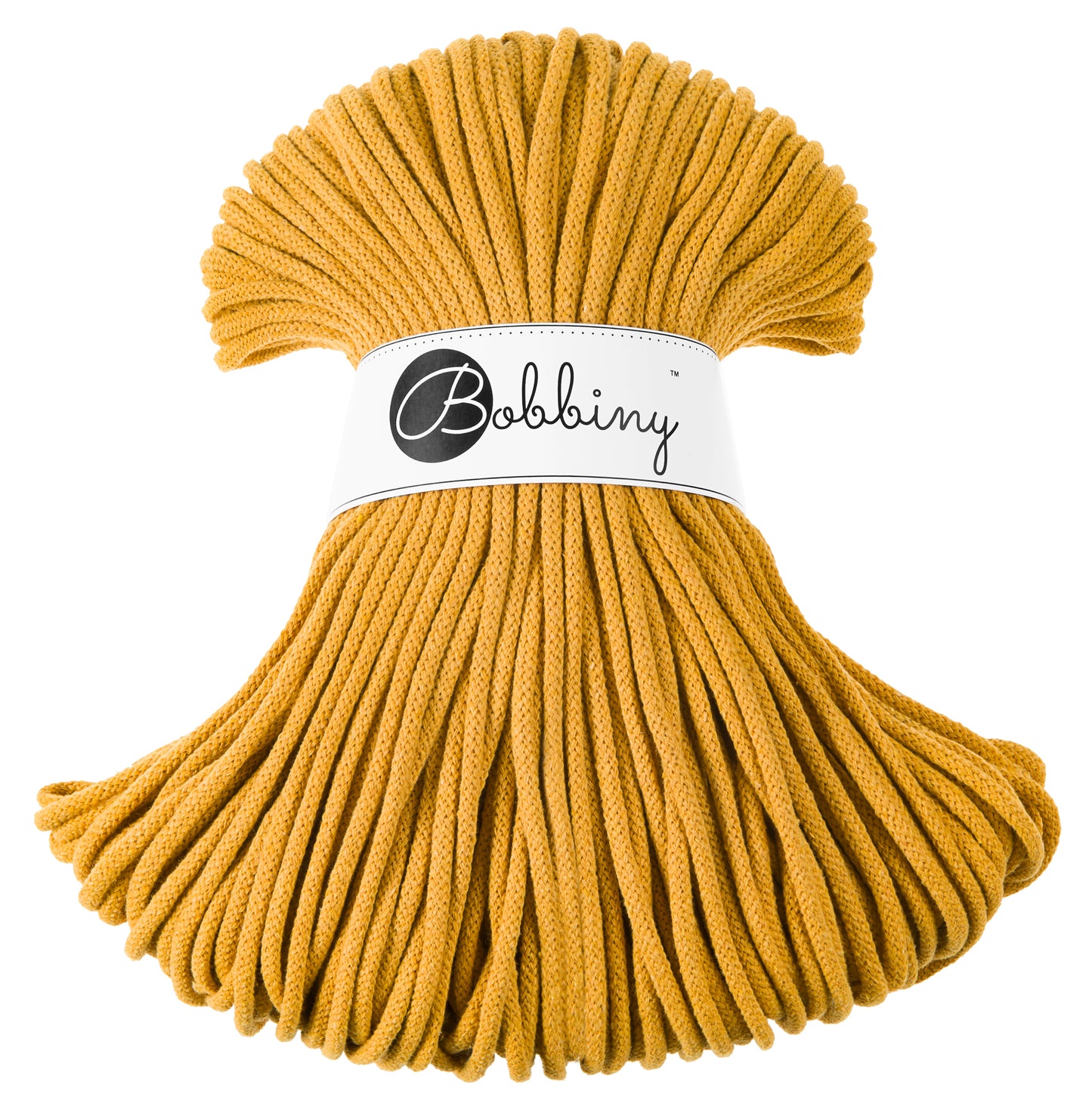 Corde tressée en coton 5mm coloris Mustard – Les Fées Crochett’