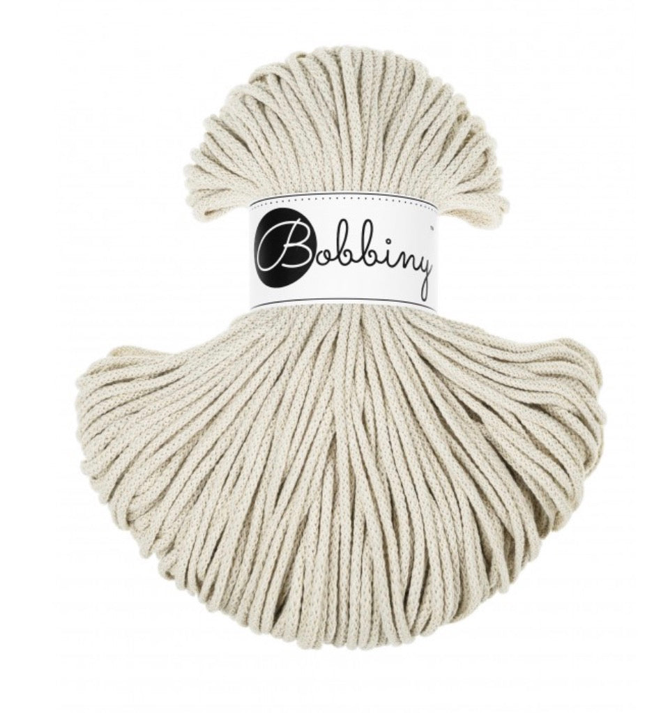 🤍 Corde tressée en coton –  Cashmere Beige