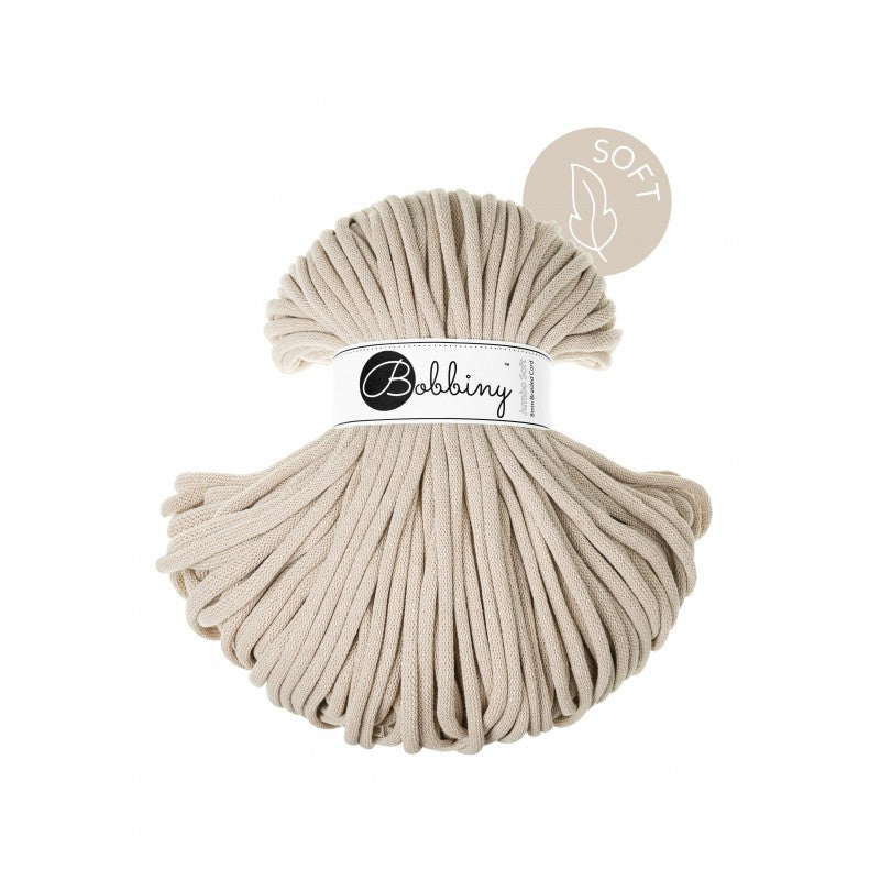 Corde Tréssée JUMBO SOFT 8mm BEIGE