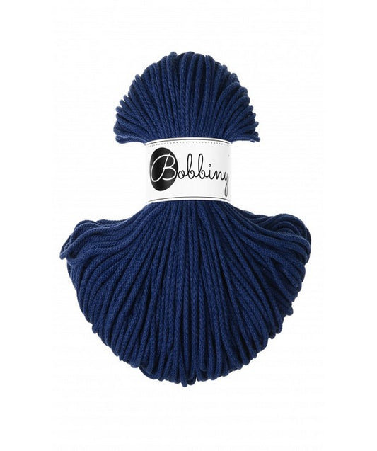 🖋️ Corde tressée en coton – Ink Blue
